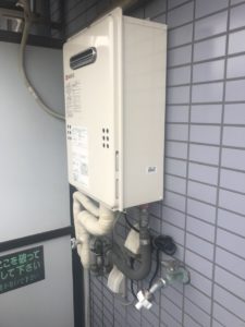 神戸市須磨区月見山本町にてガス給湯器交換