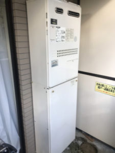 兵庫県芦屋市翠ヶ丘町にて給湯器の交換